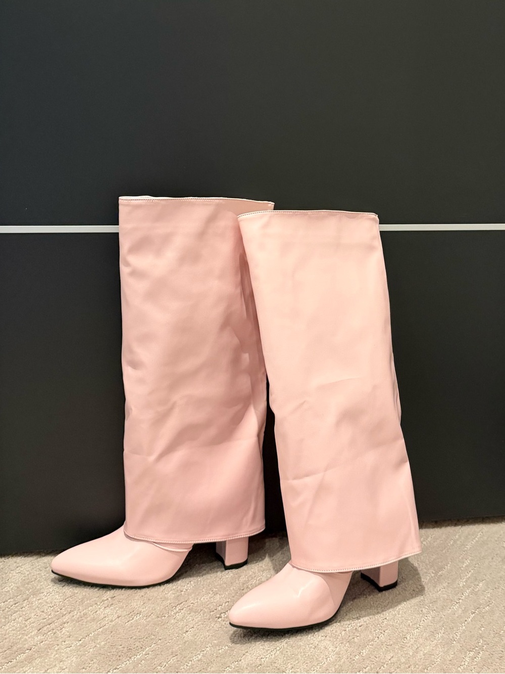 Pink Fold Over Boot - Picture 5 of 5
